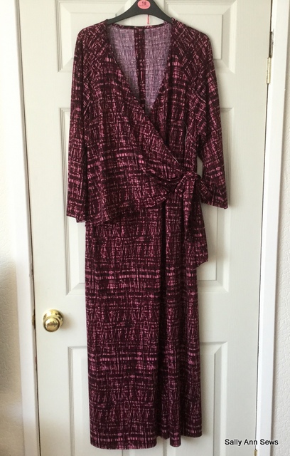 Bespoke clothing plum dress