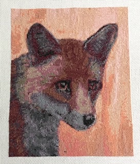 Fox cross stitch