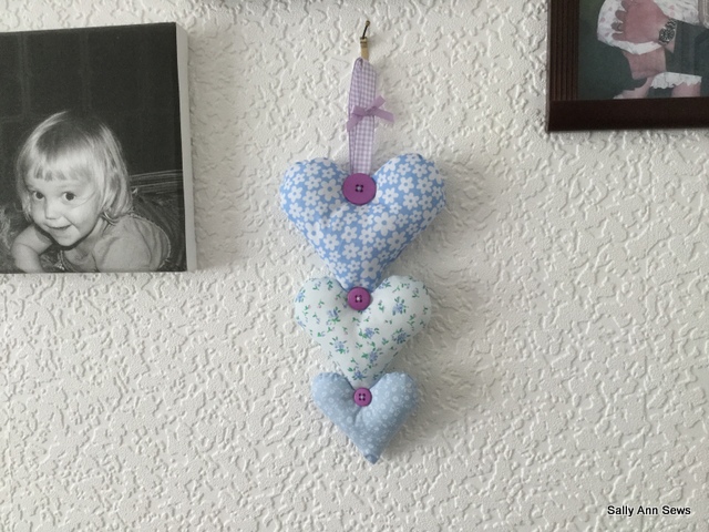 Hanging hearts decoration