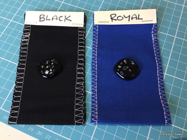 Royal blue black beads