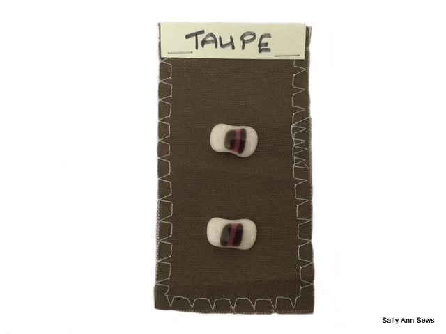 Taupe bag buttons