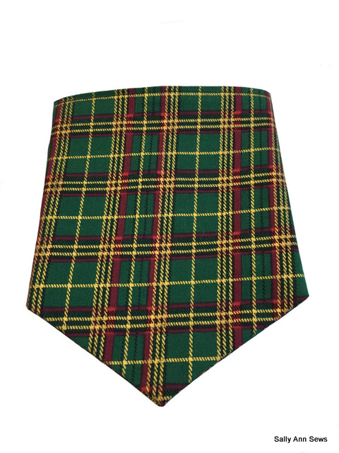 dog bandana check front