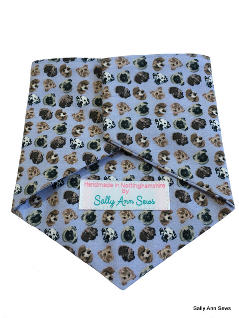 dog bandana dogs heads back